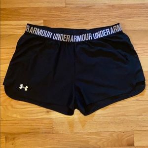 Under Armour black athletic shorts